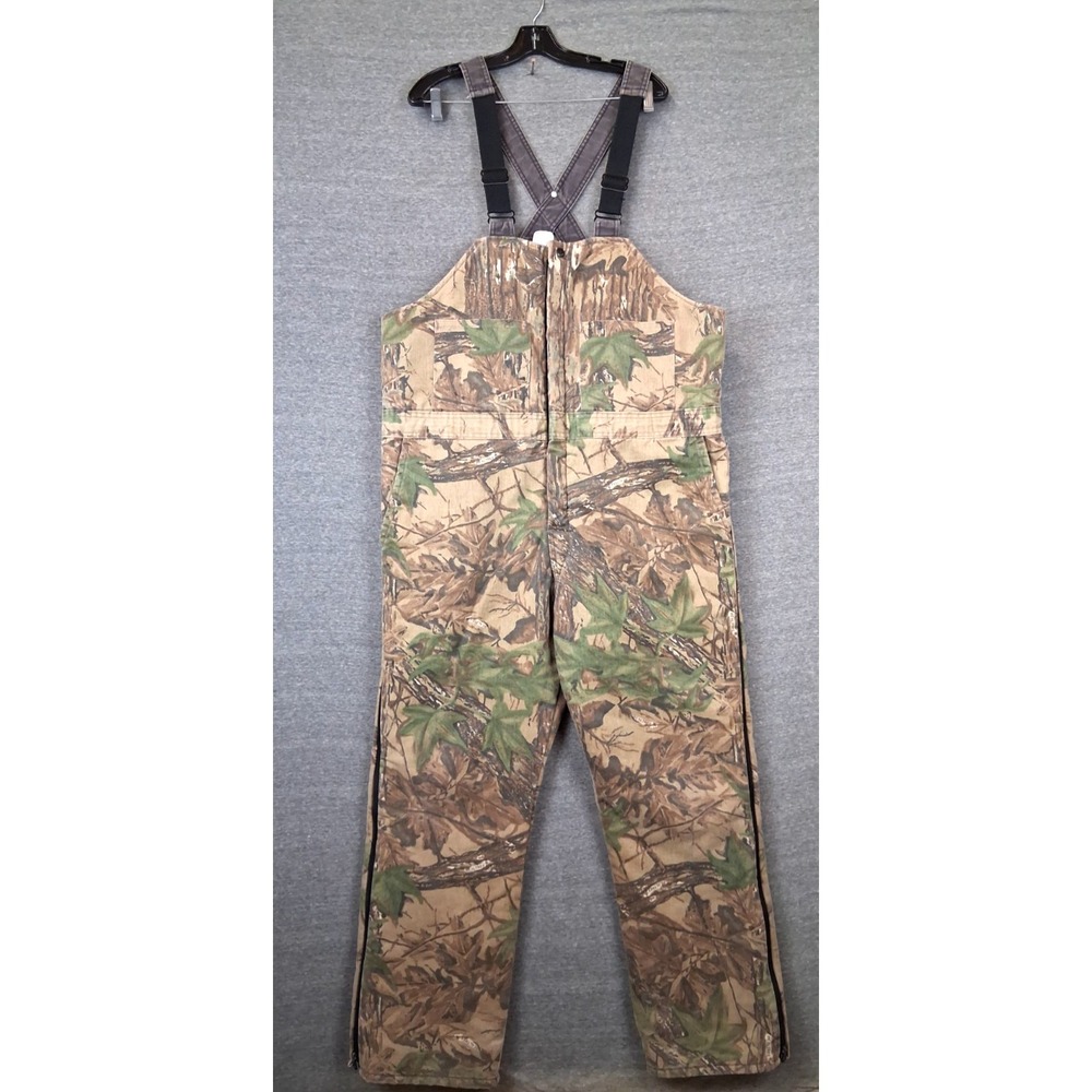 Walls Mens Overalls XL Blizzard Pruf Camo Insulated Bib‎ Hunting USA Realtree